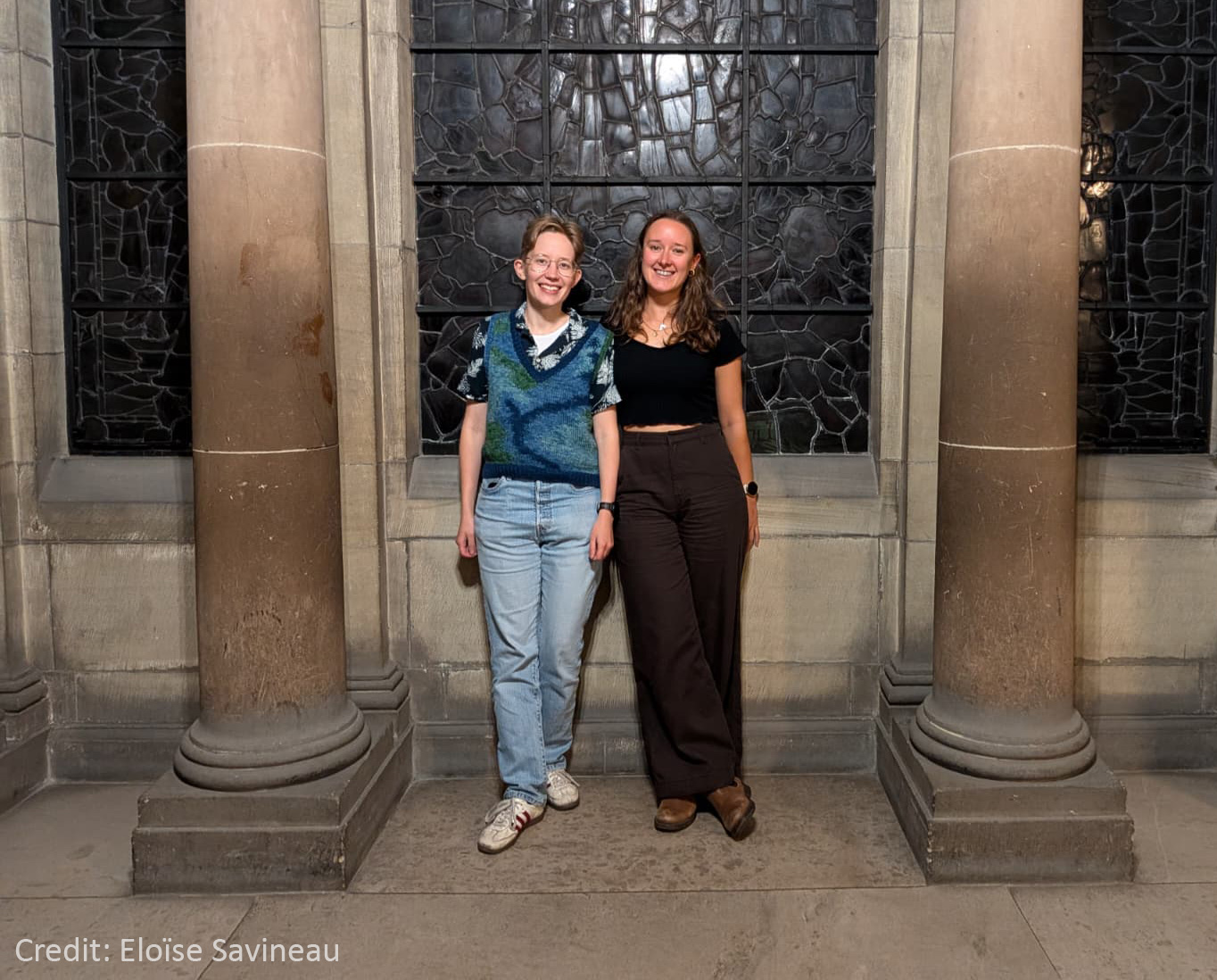 A photo of 2 people: Ben Cala on the left and Eloïse Savineau on the right.